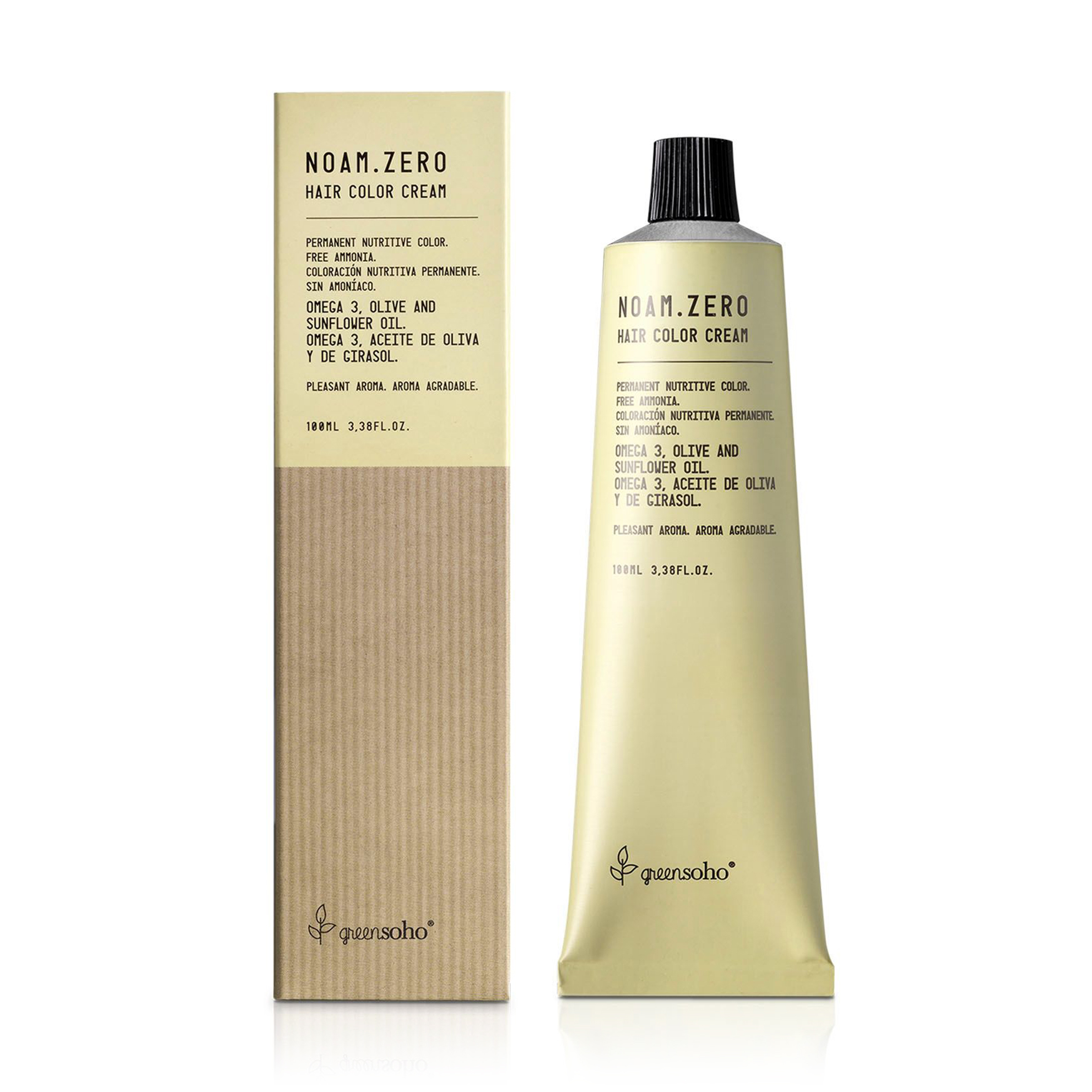 Безаміачна фарба для волосся GreenSoho Noam.Zero Hair Color Cream, 2.10 Blue Black, 100 мл